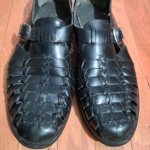 Men's Giorgio Brutini Black slip-on Dress Sandals size 13